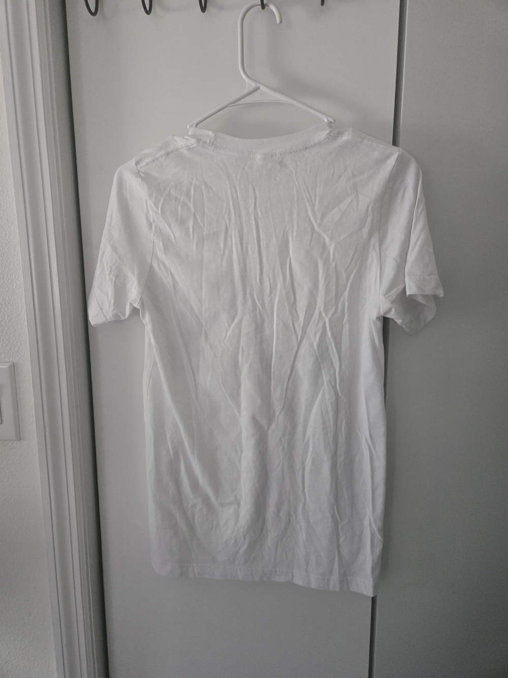 Bella Canvas White Short Sleeve Tee with Black Graphic - Picture 7 of 7